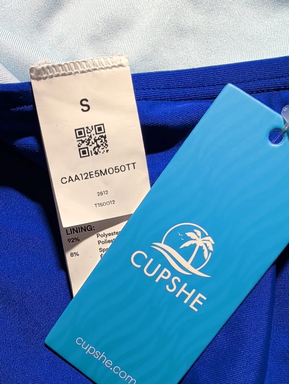 Cupshe Game Face Blue Monokini Swimsuit